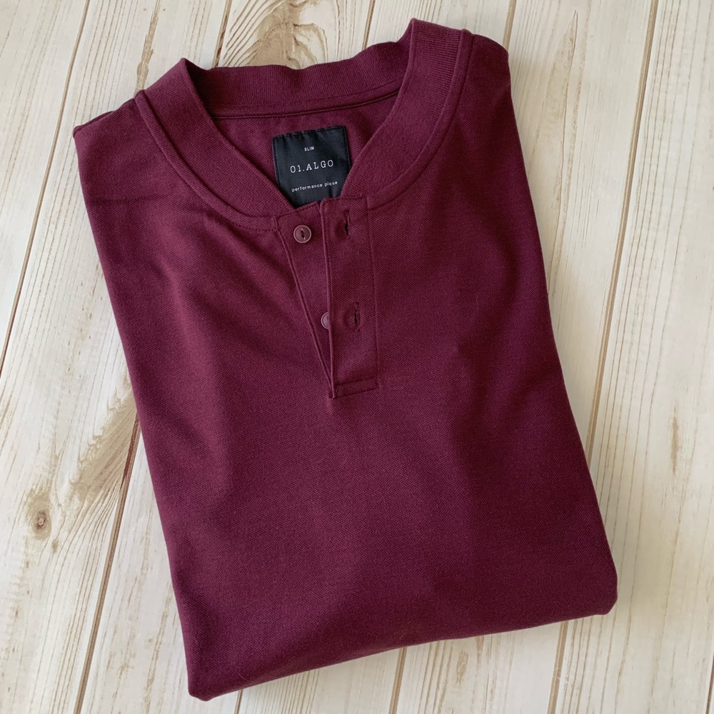 NWT 1. Algo Men’s Henley Shirt